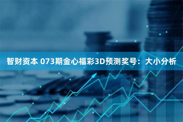 智财资本 073期金心福彩3D预测奖号：大小分析
