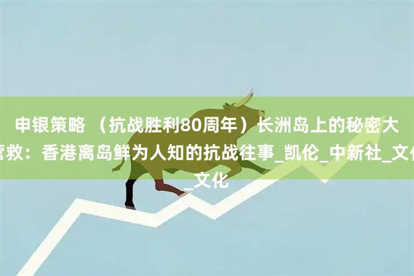 申银策略 （抗战胜利80周年）长洲岛上的秘密大营救：香港离岛鲜为人知的抗战往事_凯伦_中新社_文化